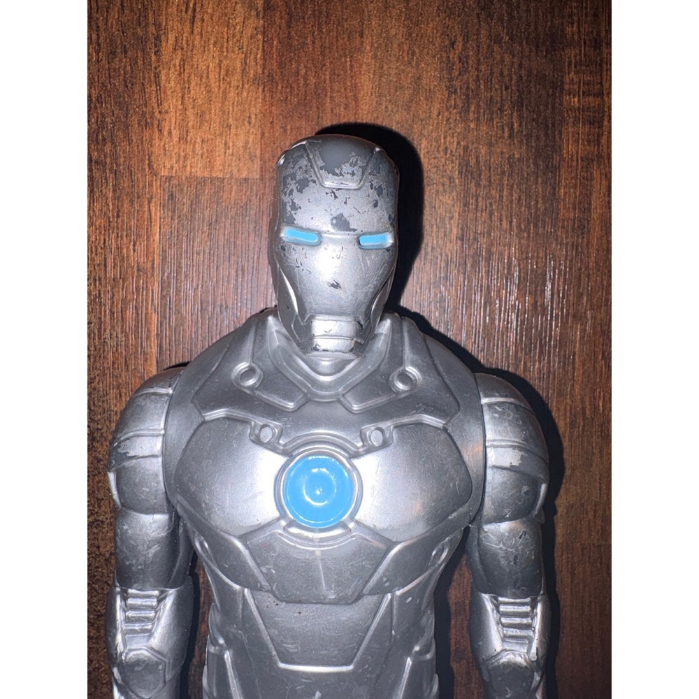 Marvel Iron Man Silver‎ Action Figure Mark II Armor Avengers Toy 12 Inch